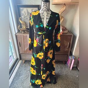 Vintage floral maxi dress